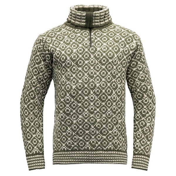 Devold Of Norway Svalbard Wool Zip Neck Tröja Grönt XS Man
