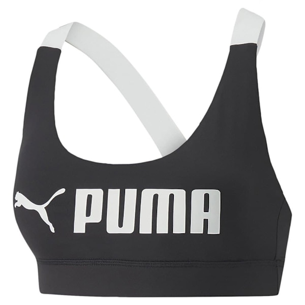 Puma Top Mid Impact Fit Sort M Kvinde