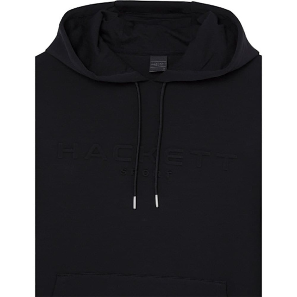 Hackett Embossed Huvtröja Svart S Man