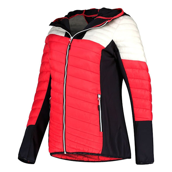 Cmp Jakke Hybrid Fix Hood 32z4526 Rød XL Kvinde