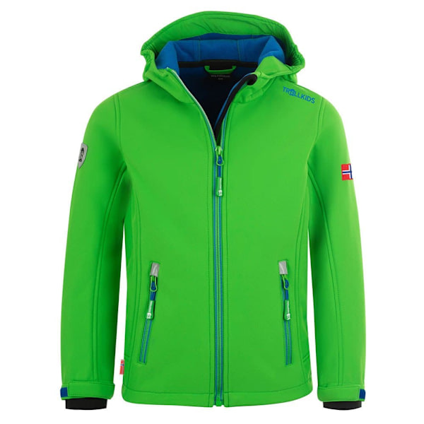 Trollkids Trollfjord Softshelljacka Grönt 104 cm Pojke