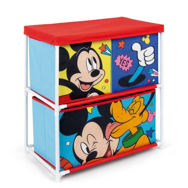 Disney Skuffe Mickey Opbevaringshylde 3 Flerfarvet