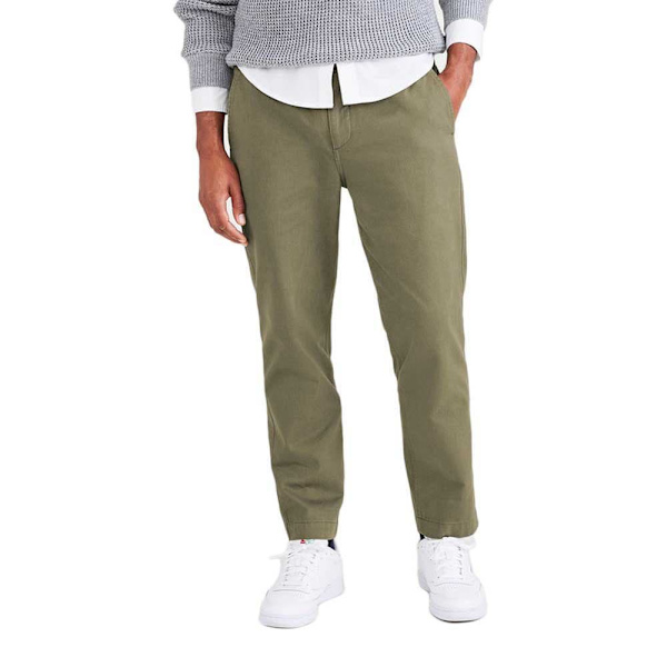 Dockers Vanliga Midjebyxor Casual Pull On Grönt XL Man