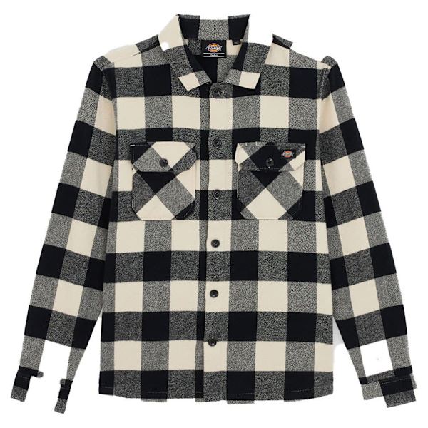 Dickies New Sacramento Pitkähihainen Kauluspaita Valkoinen,Musta S Nainen
