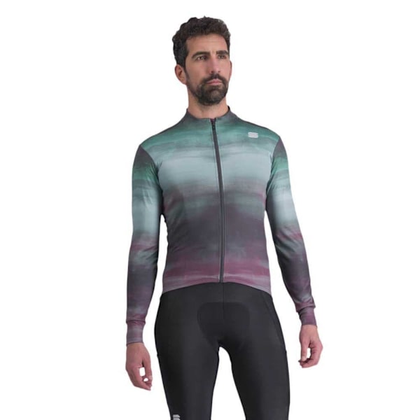 Sportful Pitkähihainen Jersey Flow Supergiara Thermal Vihreä,Harmaa XL Mies