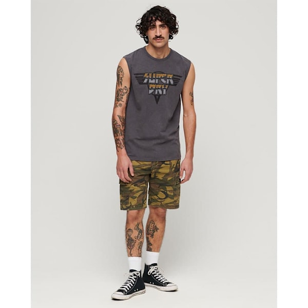 Superdry Heavy Cargoshorts Grönt 36 Man
