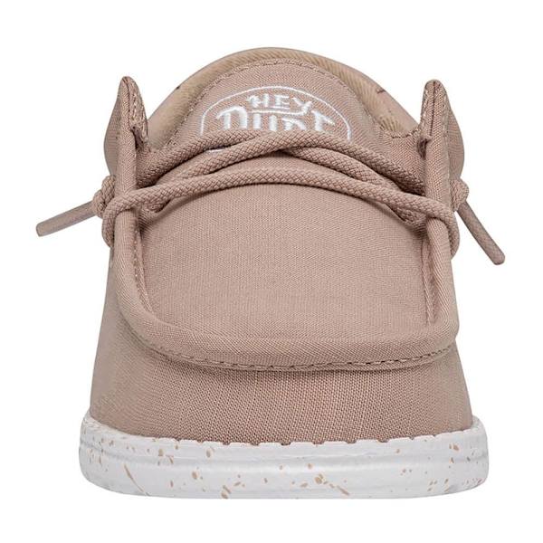 Hey Dude Wally Slub Canvas Sko Brun EU 33 Dreng