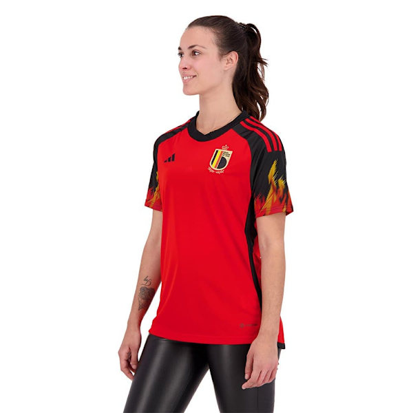 Adidas Naisen Lyhythihainen T-paita Etusivu Belgium 22/23 Punainen XS