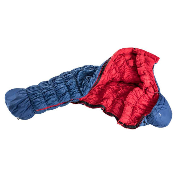 Deuter Sovepose Eksosfære-10° L Blå Long / Left Zipper