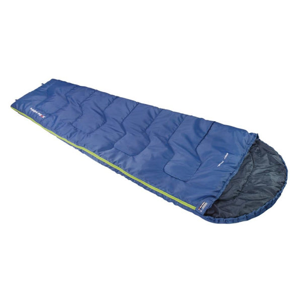 High Peak Sovsäck Easy Travel Blå Regular / Left Ziper