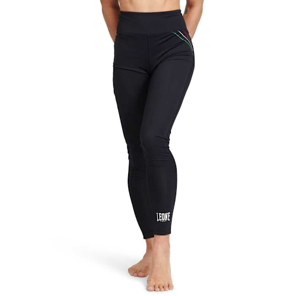 Leone1947 Leggings Flag Sort M Kvinde