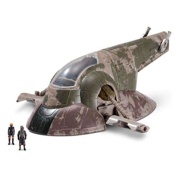 Jazwares Rumskib Deluxe Boba Fett Figur Star Wars 20 Cm Gylden