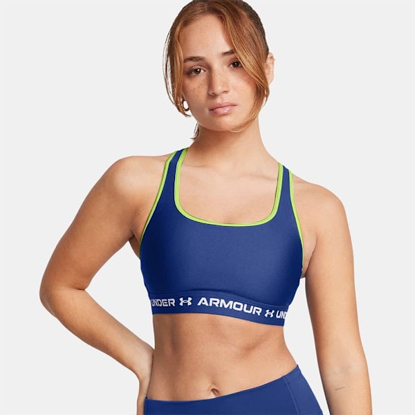 Under Armour Crossback Sports-bh Medium Støtte Blå XS Kvinde