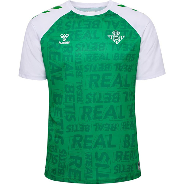 Hummel Lyhythihainen T-paita Pre Match Real Betis Balompié 23/24 Vihreä M
