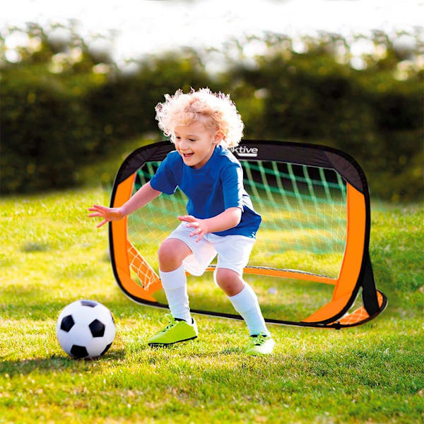 Aktive Fodbold Mål Pop-up Orange,Sort
