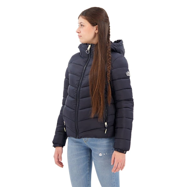 Superdry Fuji Padded Jakke Blå L Kvinde