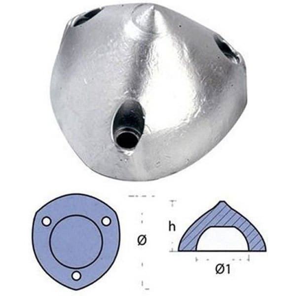 Tecnoseal Anode Ogive Max Søvfarvet 100 mm