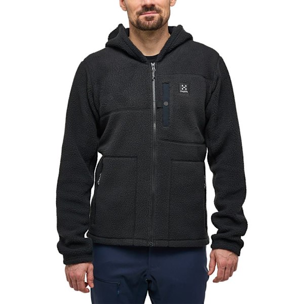 Haglofs Hættetrøje Fleece Malung Pile Sort L Mand