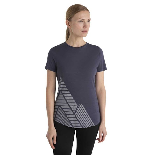Icebreaker Kortärmad T-shirt Merino 125 Cool-lite Sphere Iii Peak Quest Grå S Kvinna