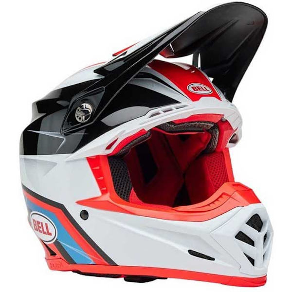 Bell Moto 9s Flex Merchant Offroadhjelm Hvid,Sort S