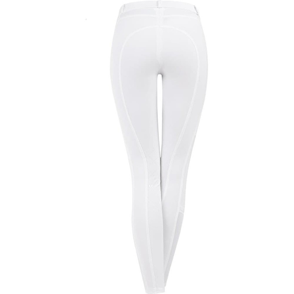 E.l.t. Knäförstärkande Ridbyxor I Silikon Micro Vit 176 cm