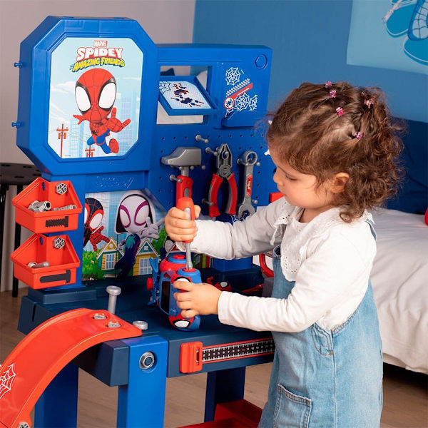 Smoby Bricolo Center Spidey Punainen