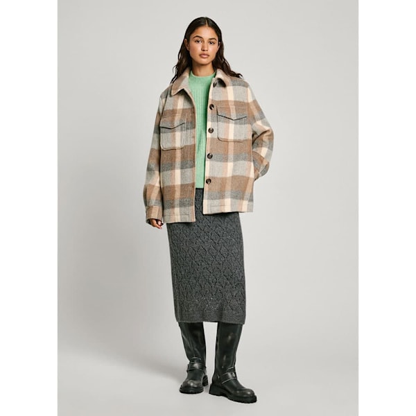 Pepe Jeans Cameron Jakke Beige,Grå M Kvinde
