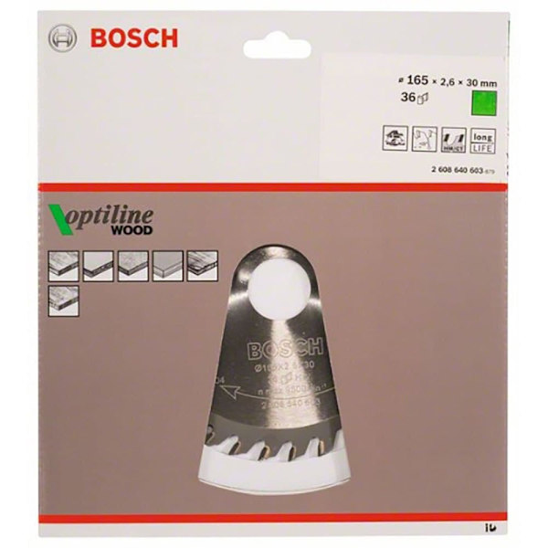 Bosch Professional Multimateriale Cirkulær Skive Op Wo H 165x30-36 Søvfarvet