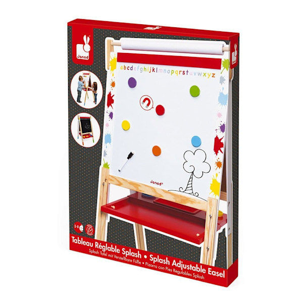 Janod Splash Adjustable Easel Flerfärgad 3-8 Years