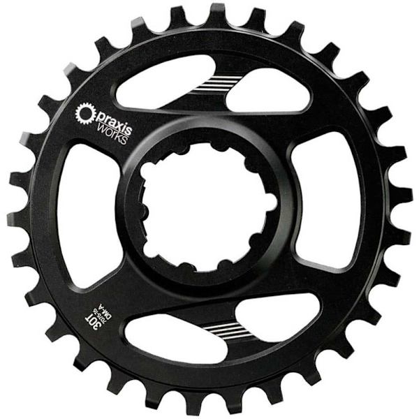 Praxis Ketjurengas Mountain Ring Direct Mount Musta 38t