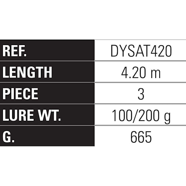 Yokozuna Surfcasting Stång Surf Attack H Silver 4.20 m / 100-200 g