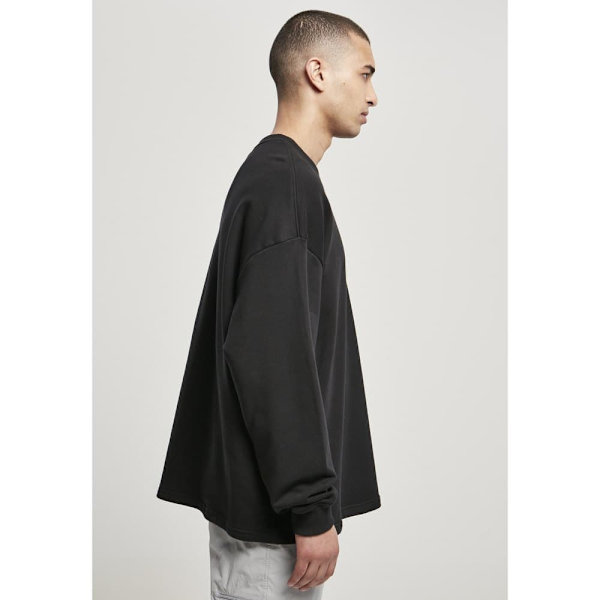 Urban Classics Organic Oversized Boxy Sweatshirt Sort S Mand