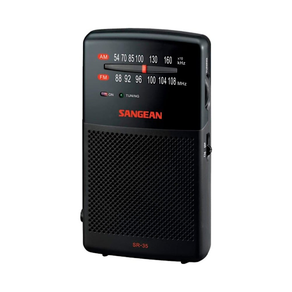 Sangean Bærbar Radio Sr-35 Sort