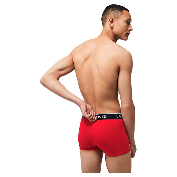 Lacoste Tavallinen Boxer 3 Yksiköitä Punainen,Sininen S Mies