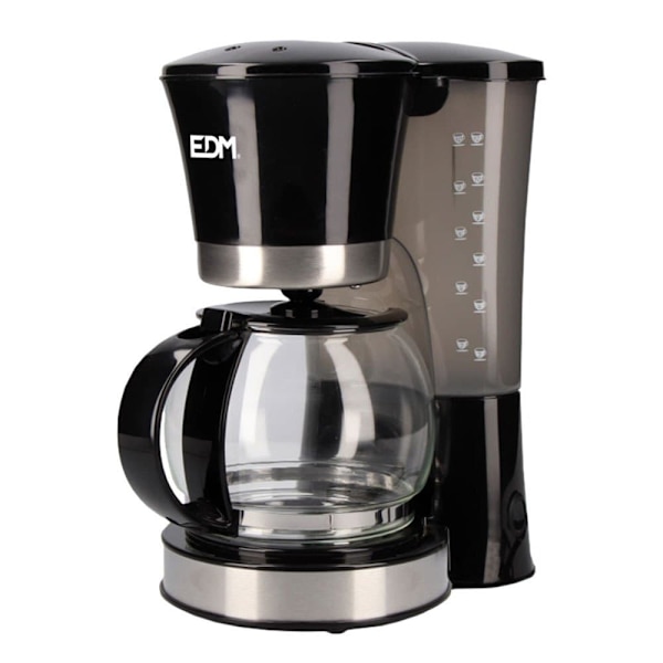 Edm Koppar 12 800w Dropp Kaffe Tillverkare Svart One Size / EU Plug