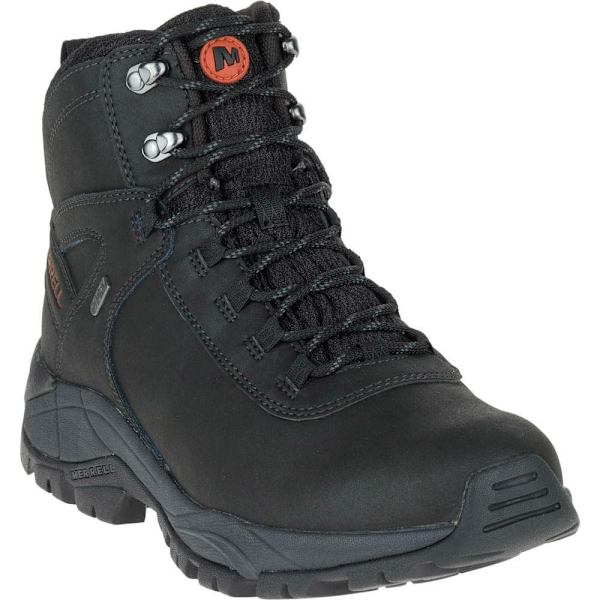 Merrell Vego Mid Leather Wp Vandrestøvler Sort EU 41 1/2 Mand