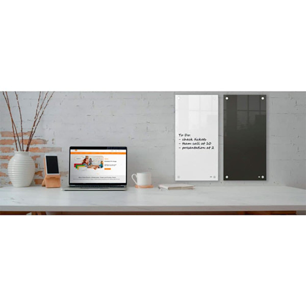 Nobo Whiteboardpanel I Glas 30x60 Cm