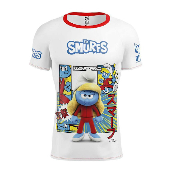 Otso Smurffit Lyhythihainen T-paita Valkoinen L Mies