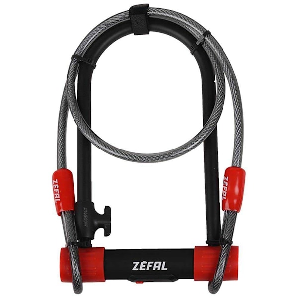 Zefal U-lås Med Kabel K-traz U13 Søvfarvet 230 x 115 x 13 mm / 10 x 1200 mm