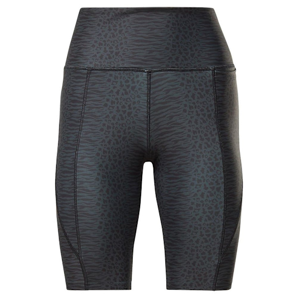 Reebok Kort Strumpbyxor Lux Bold High-waisted Modern Safari Print Svart S Kvinna