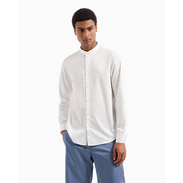 Armani Exchange Xm000017_af10192 Skjorte Med Lange ærmer Hvid M Mand