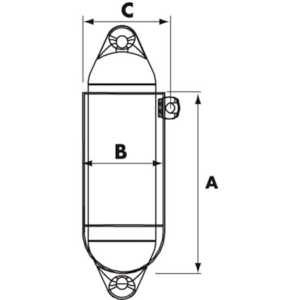 Plastimo Standard 1 Fender Holder 100 Hvid 230 mm