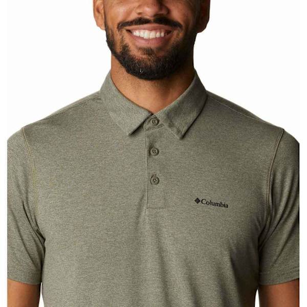 Columbia Kortærmet Poloshirt Tech Trail Grøn L Mand