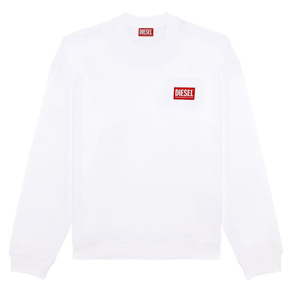 Diesel Sweatshirt Nlabel L1 Hvid 2XL Mand