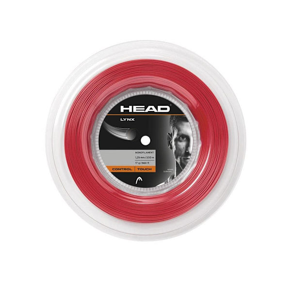 Head Racket Tennisrullsnöre Lynx 200 M Röd 1.30 mm