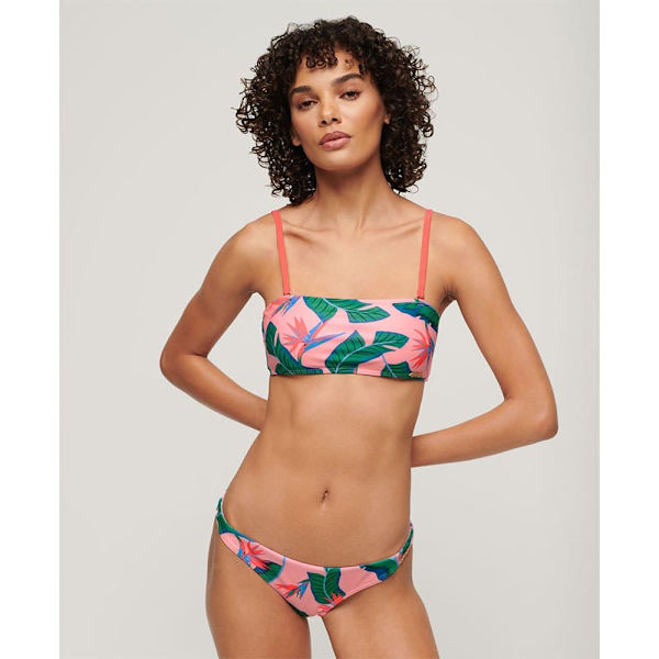Superdry Tropical Bandeau Bikinitopp Flerfärgad XS Kvinna