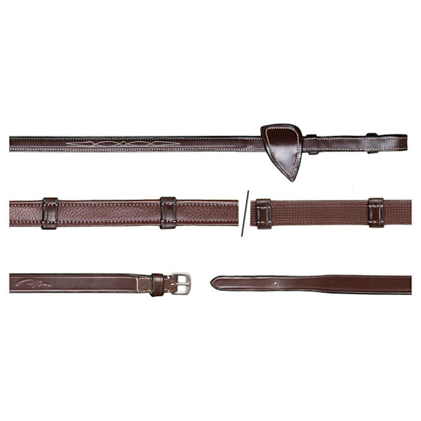 Dyon Us Collection 5/8 Jägare Tyglar Med 7 Läder Slingor Brun Cob