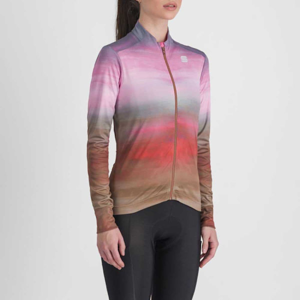 Sportful Flow Supergiara Thermal Langærmet Trøje Rosa L Kvinde