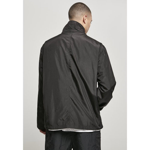 Urban Classics Windbreaker Double Pocket Nylon Crepe Jakke Sort M Mand