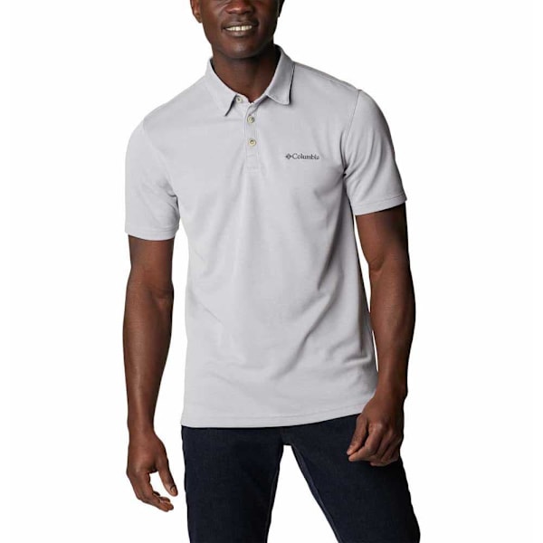 Columbia Kortærmet Poloshirt Nelson Point Grå 2XL Mand